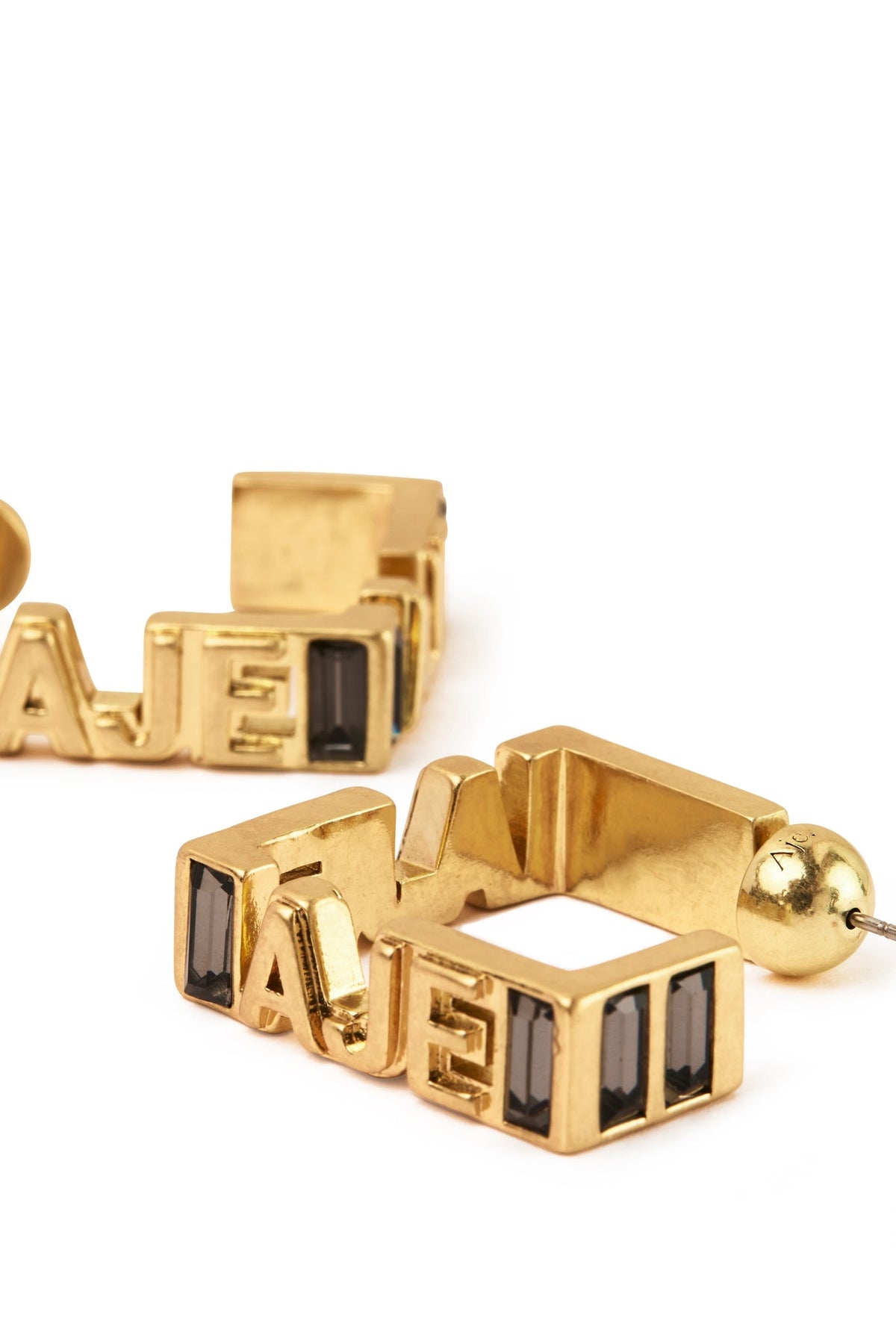 Women Aje Jewel Logo Square Hoop | Aje