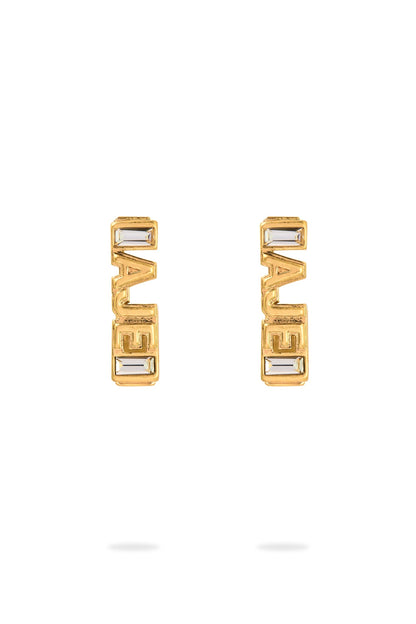 Women Aje Jewel Logo Square Hoop | Aje