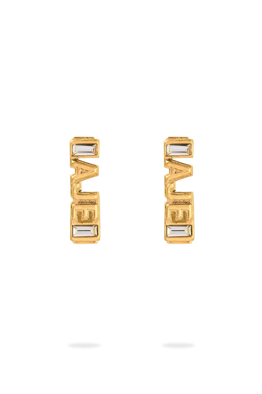 Women Aje Jewel Logo Square Hoop | Aje