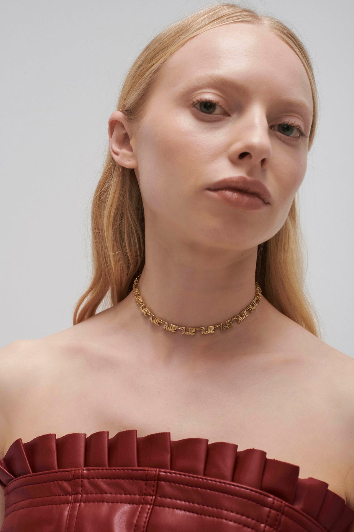 Women Aje Block Logo Necklace | Aje