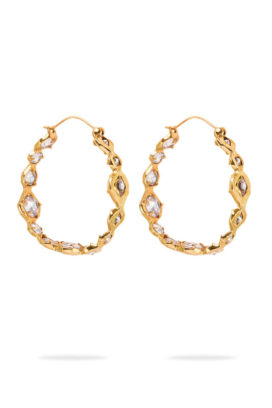 Women Ascent Sculptural Jewel Hoop | Aje