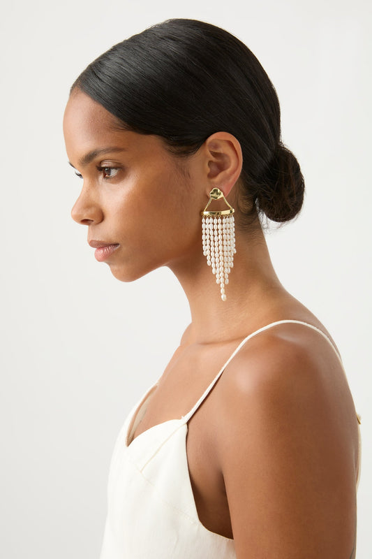 Women Daydream Pearl Cascade Earring | Aje