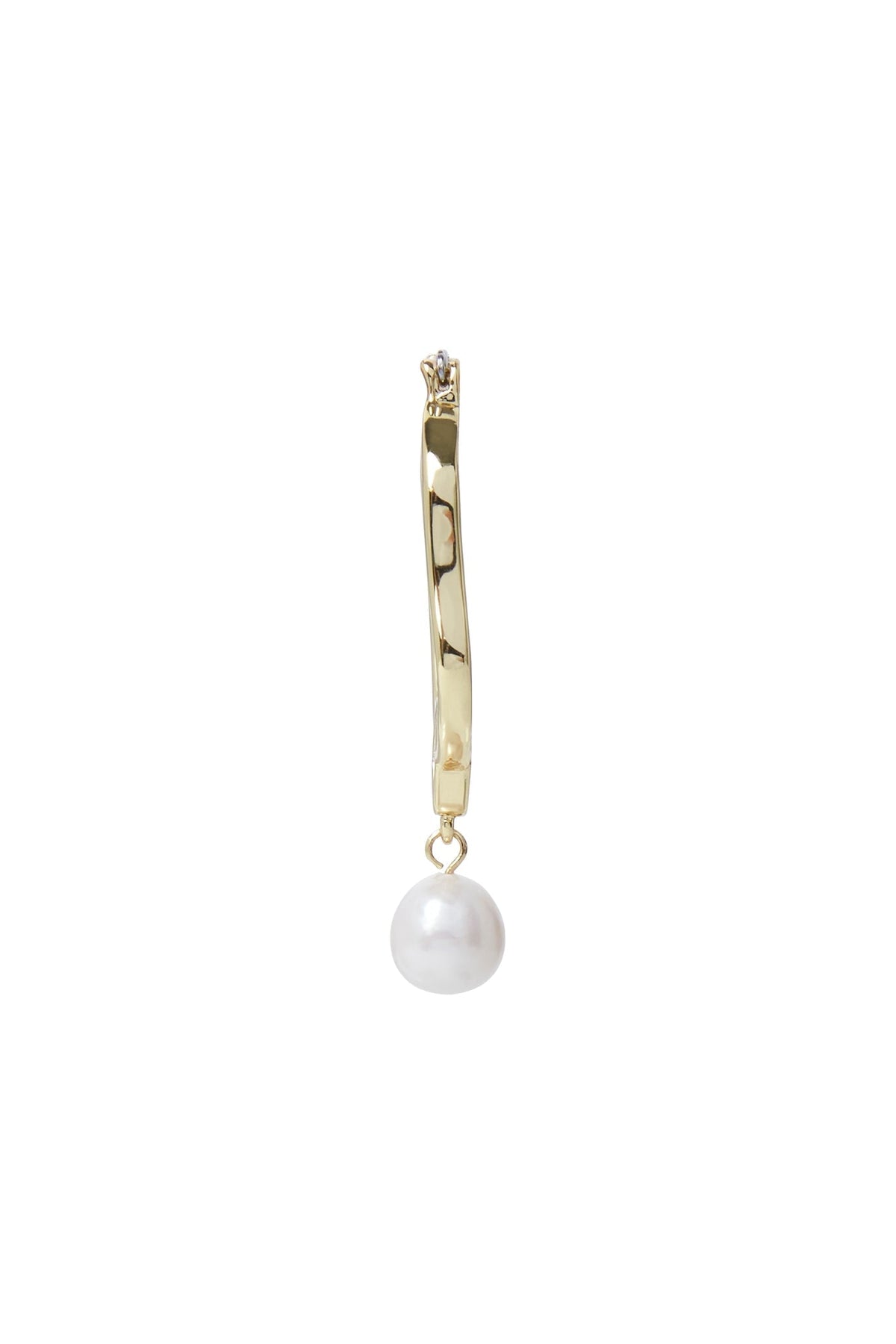 Women Fleur Pearl Drop Hoop Earring | Aje