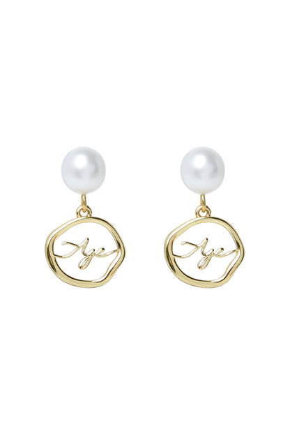 Women Fleur Pearl Drop Earring | Aje