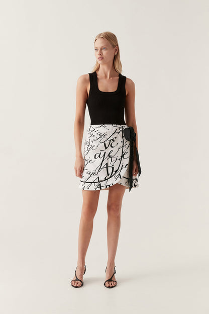 Women Sentiment Sarong Mini Skirt | Aje