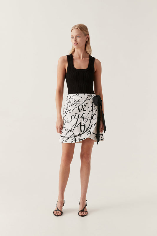 Women Sentiment Sarong Mini Skirt | Aje