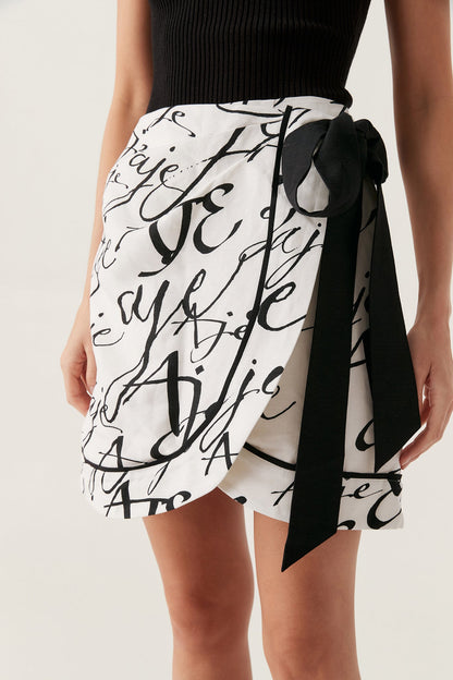 Women Sentiment Sarong Mini Skirt | Aje