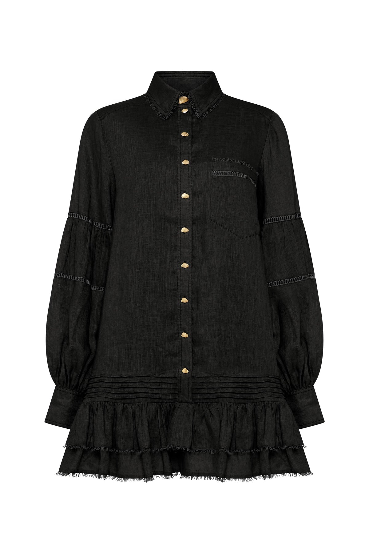 Women Lotus Shirt Mini Dress | Aje