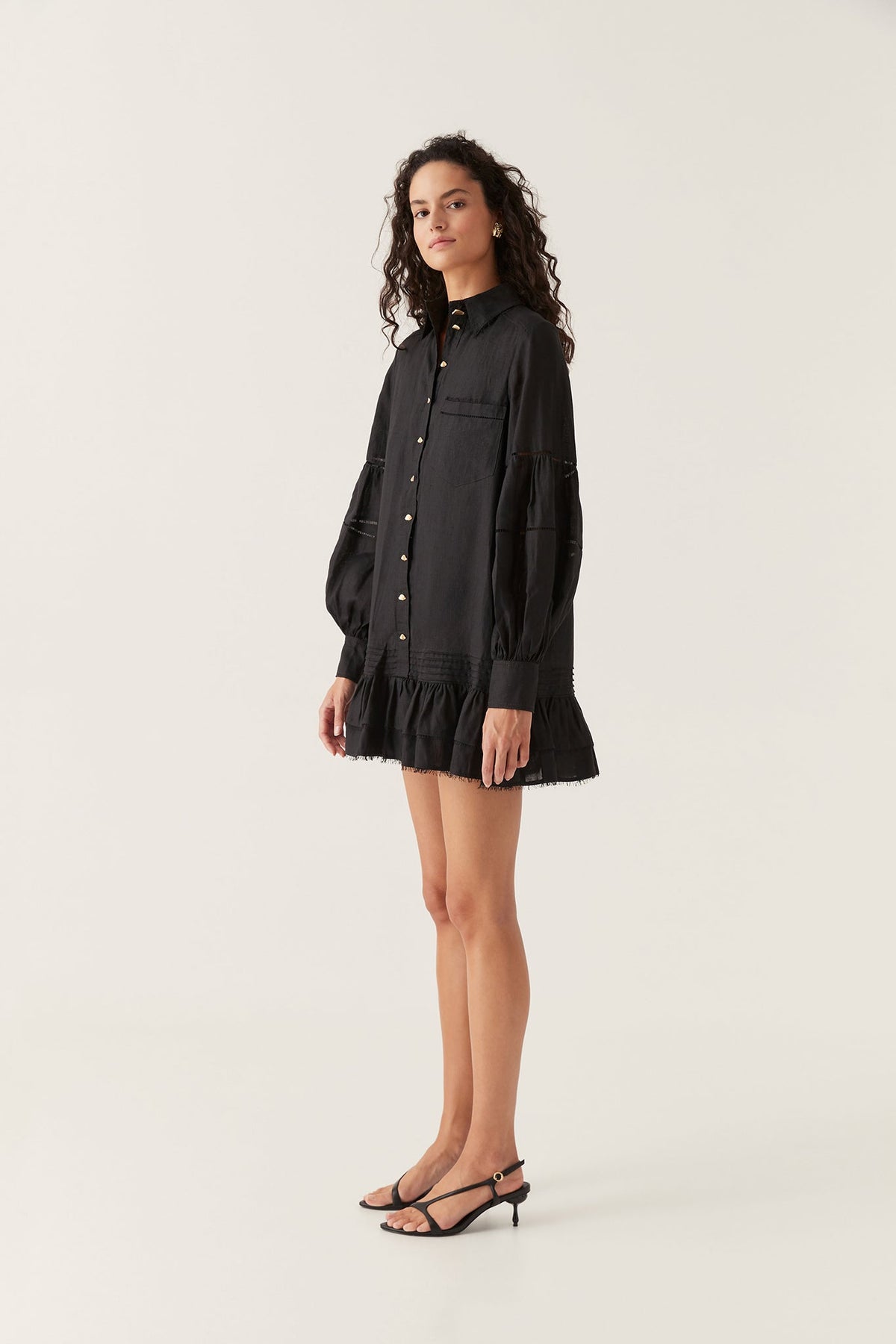 Women Lotus Shirt Mini Dress | Aje