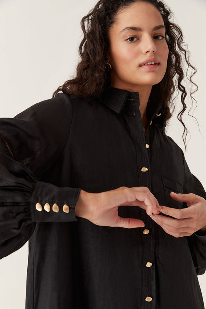 Women Lotus Shirt Mini Dress | Aje