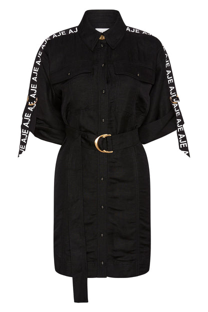 Women Signal Logo Shirt Mini Dress | Aje