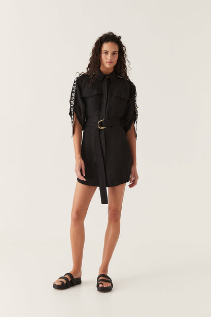 Women Signal Logo Shirt Mini Dress | Aje