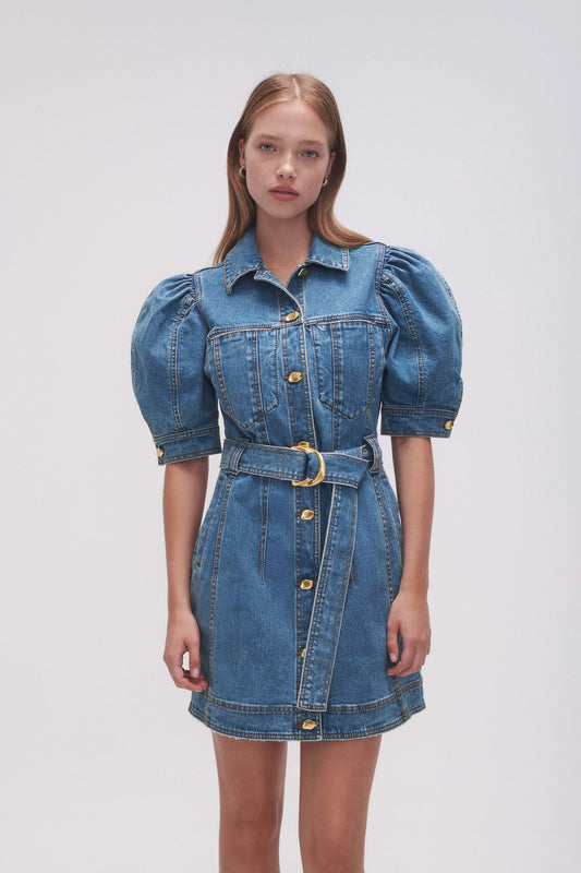 Women Adriana Puff Sleeve Mini Dress | Aje