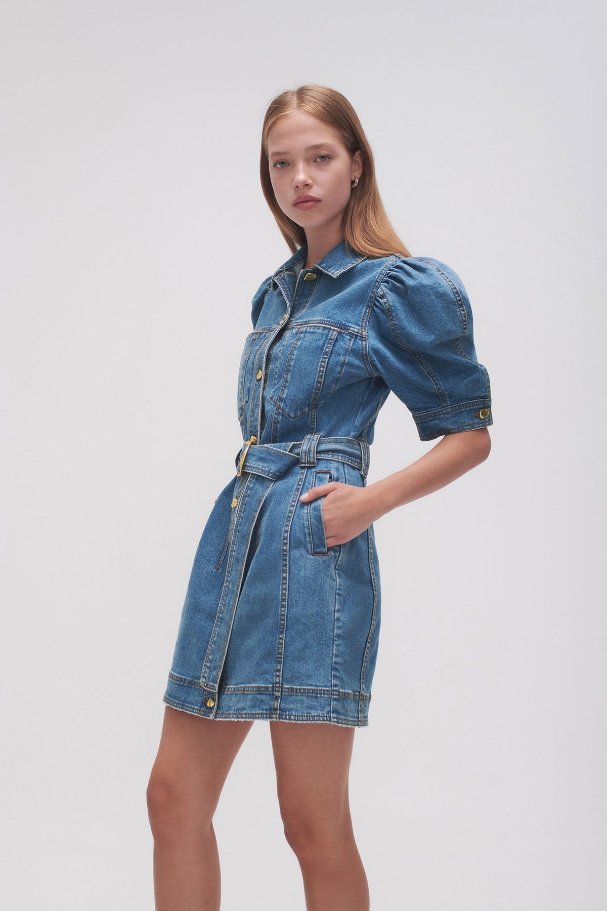 Women Adriana Puff Sleeve Mini Dress | Aje