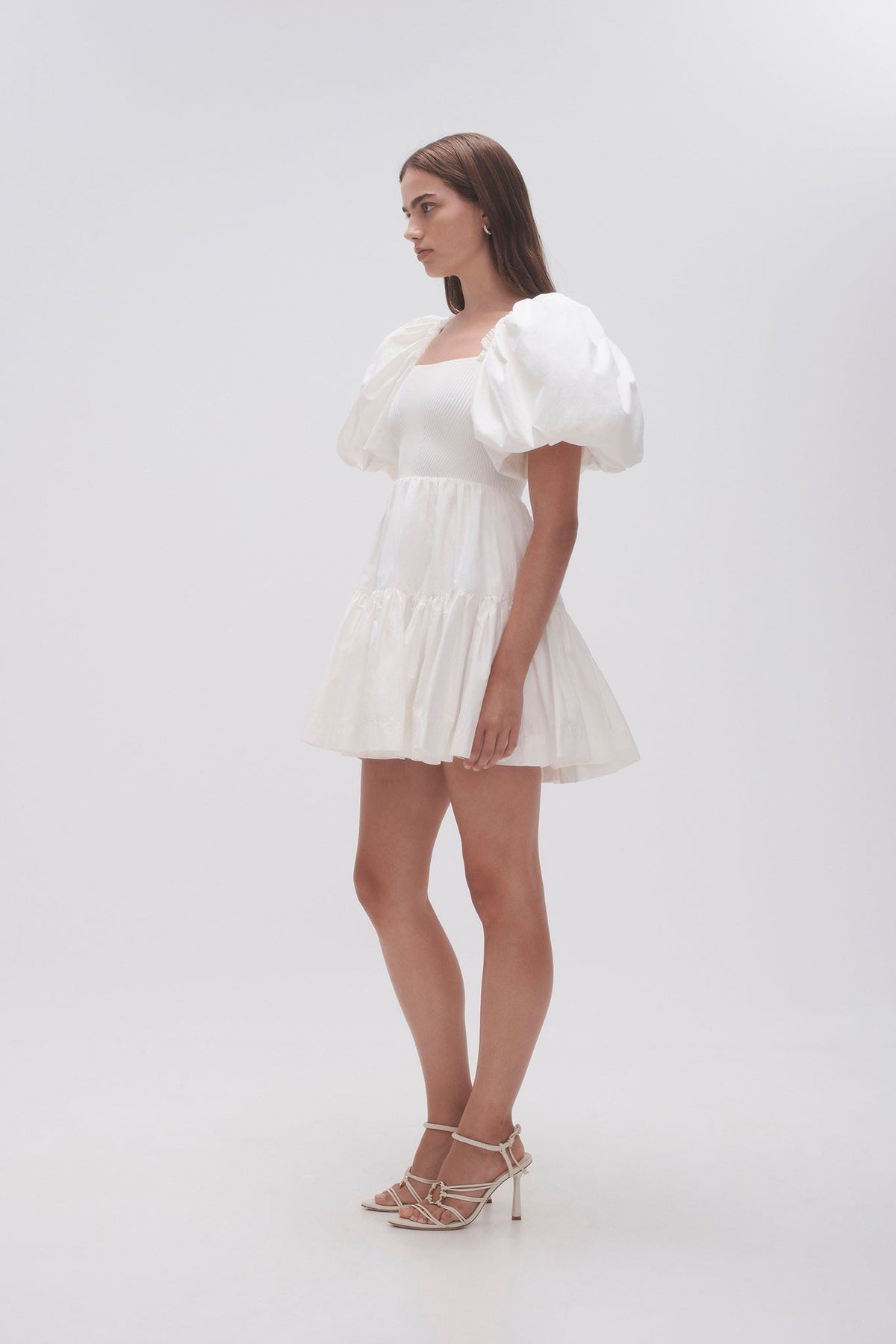 Women Casa Puff Sleeve Mini Dress | Aje
