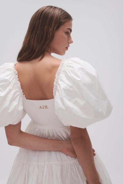 Women Casa Puff Sleeve Mini Dress | Aje