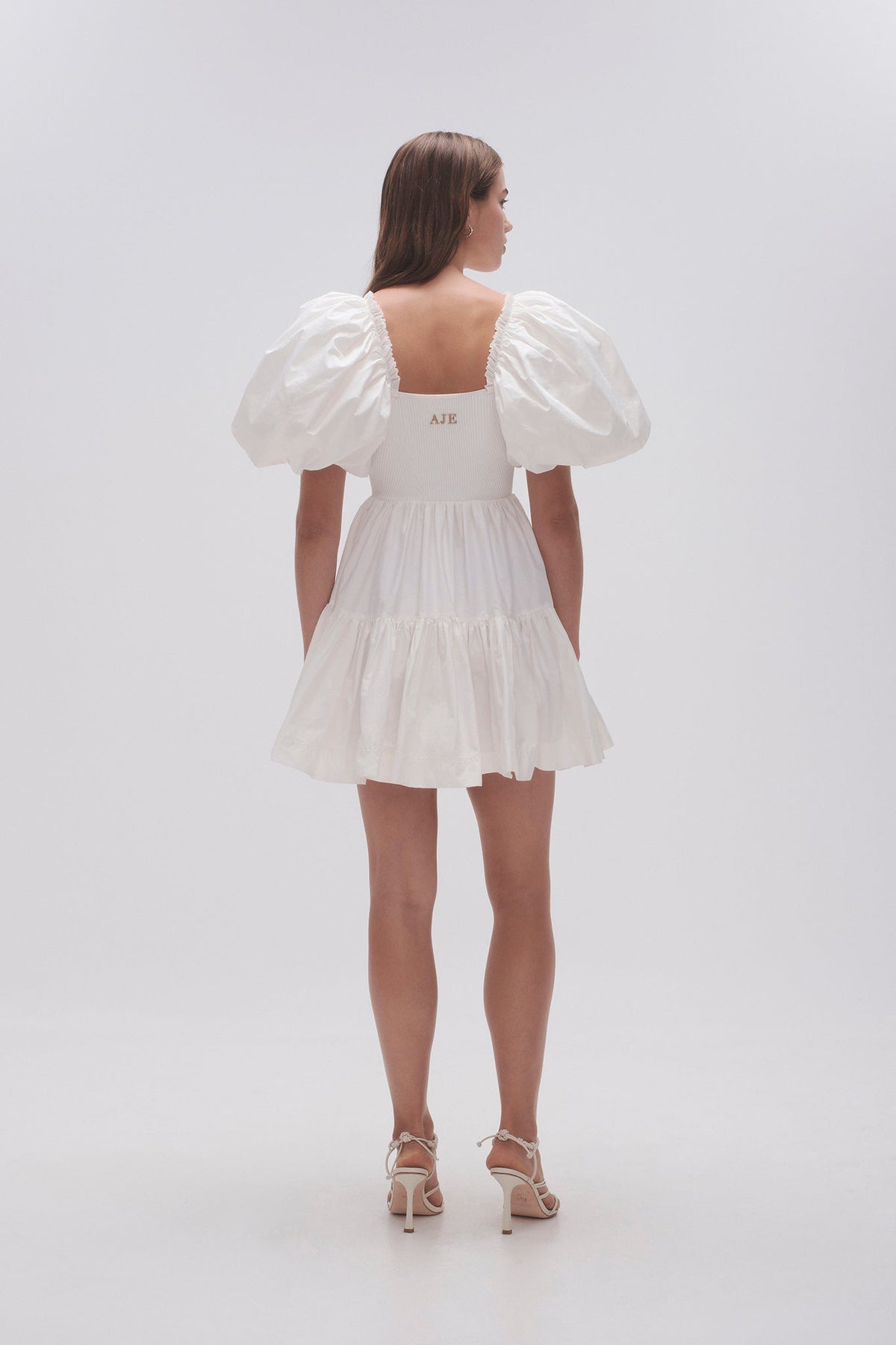 Women Casa Puff Sleeve Mini Dress | Aje