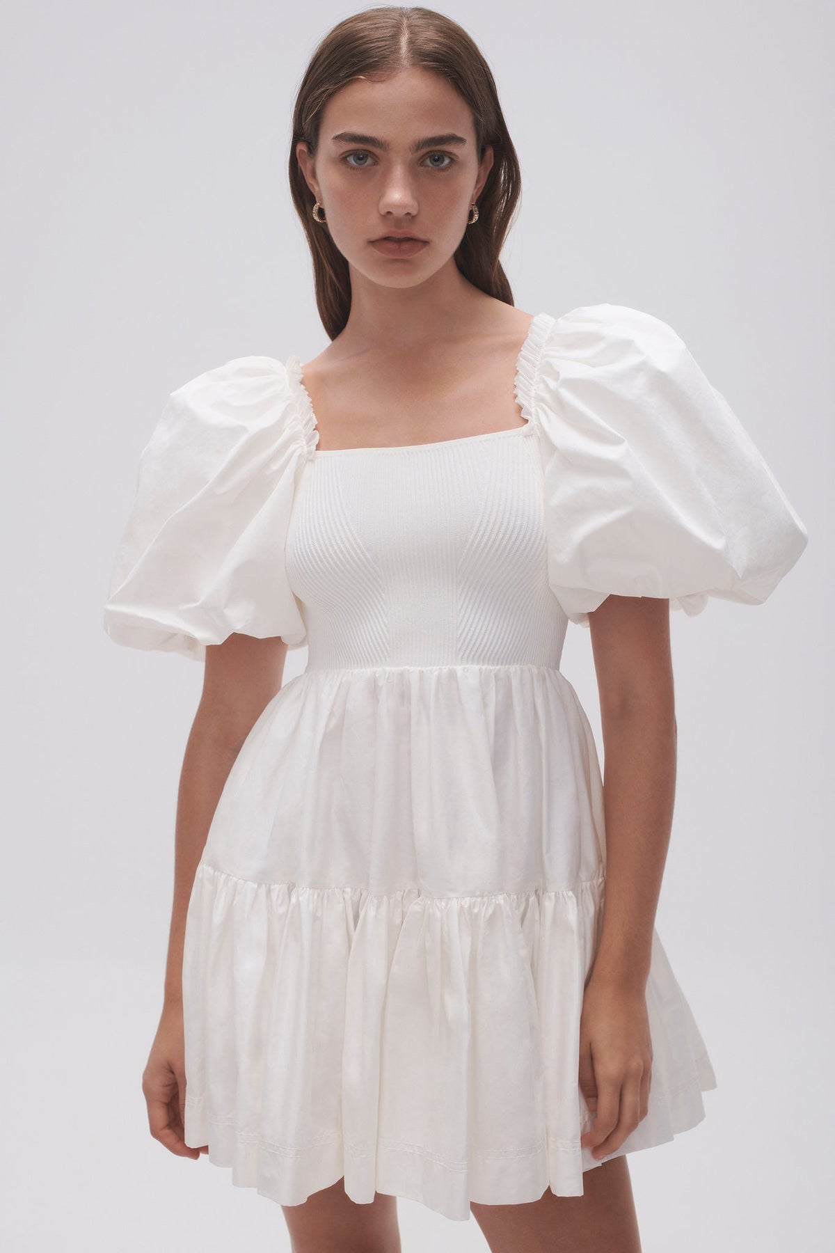 Women Casa Puff Sleeve Mini Dress | Aje