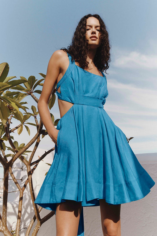Women Clara Tie Back Mini Dress | Aje