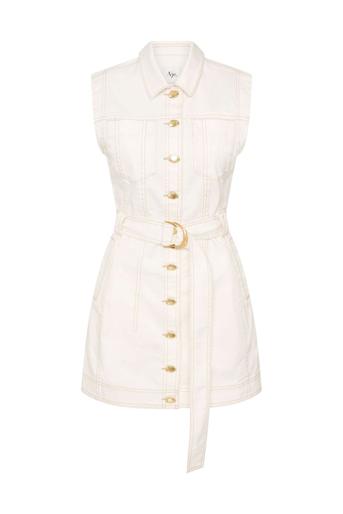 Women Darcie Denim Mini Dress | Aje