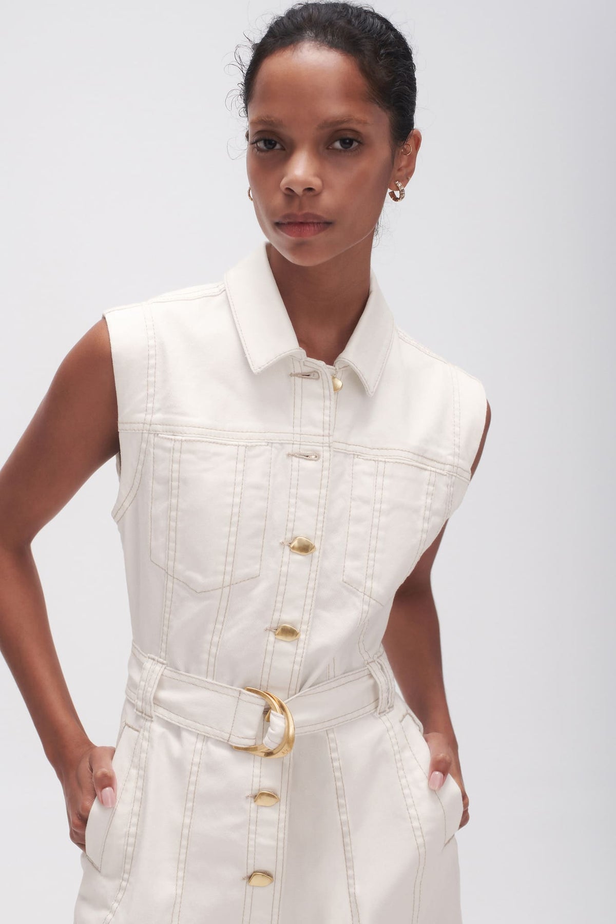 Women Darcie Denim Mini Dress | Aje