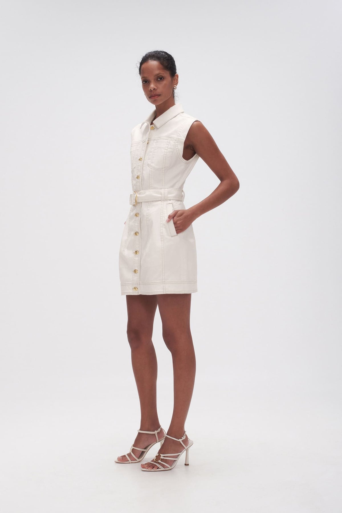 Women Darcie Denim Mini Dress | Aje