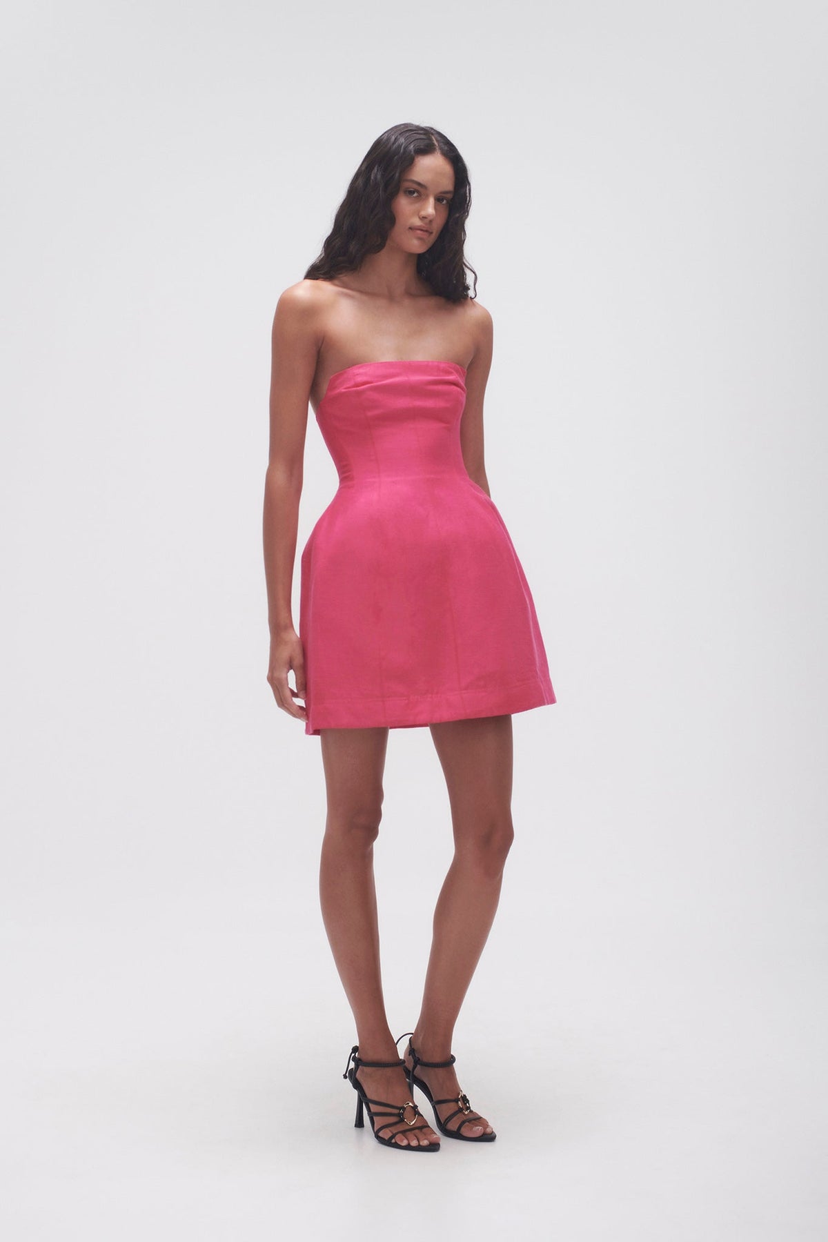 Women Baret Strapless Mini Dress | Aje
