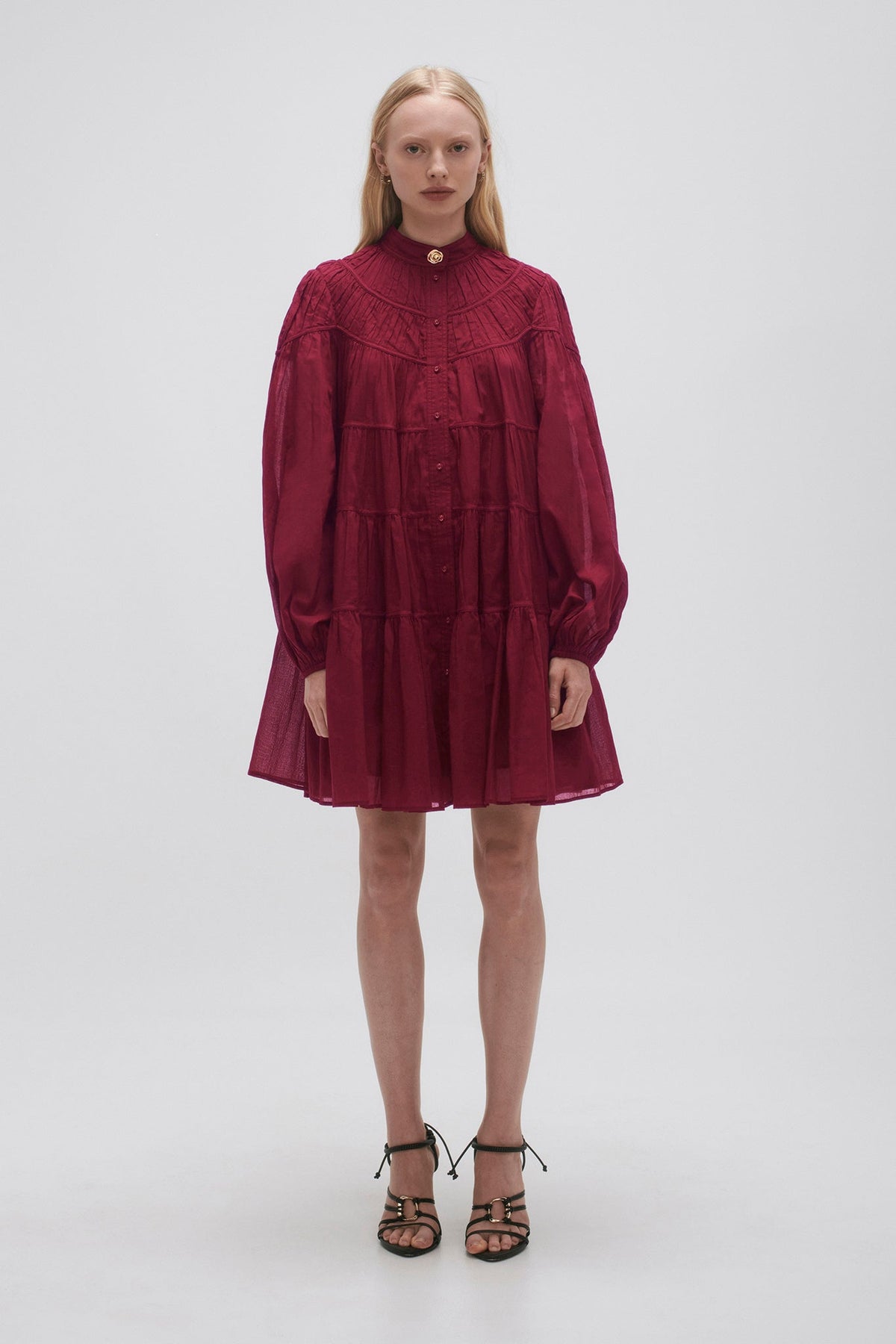 Women Erika Ruched Tier Mini Dress | Aje