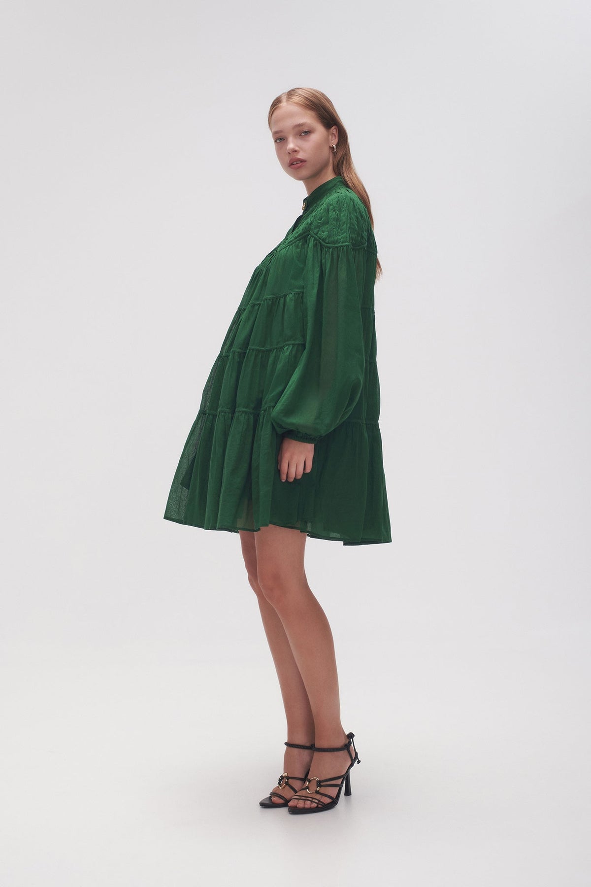 Women Erika Ruched Tier Mini Dress | Aje