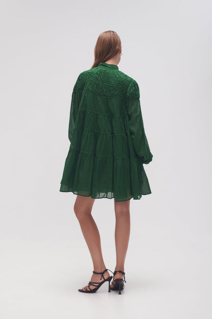Women Erika Ruched Tier Mini Dress | Aje