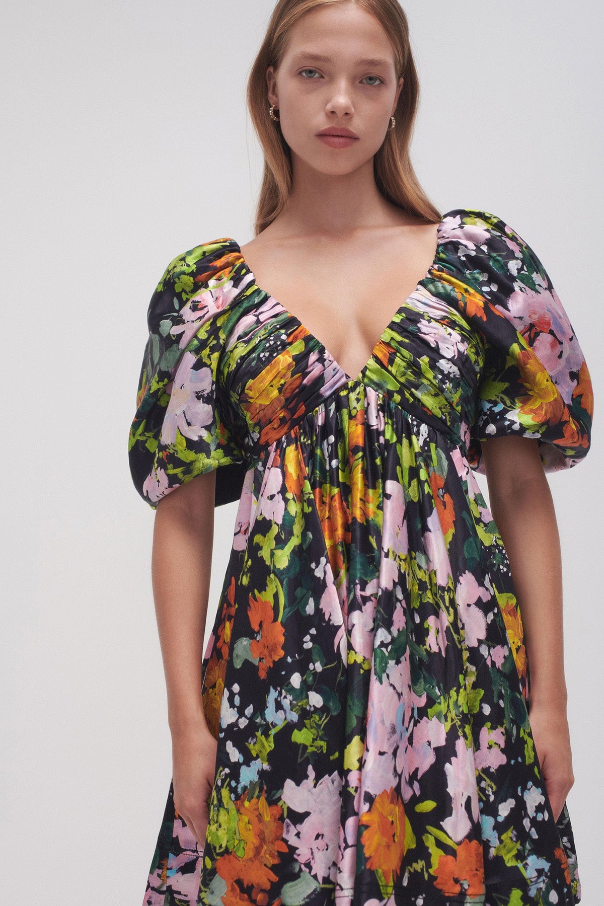Women Gabrielle Plunge Mini Dress | Aje