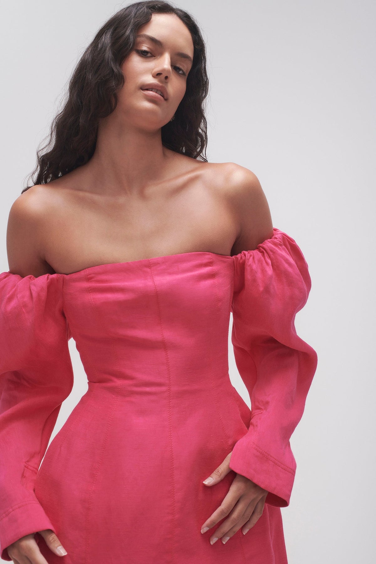 Women Baret Sleeved Mini Dress | Aje