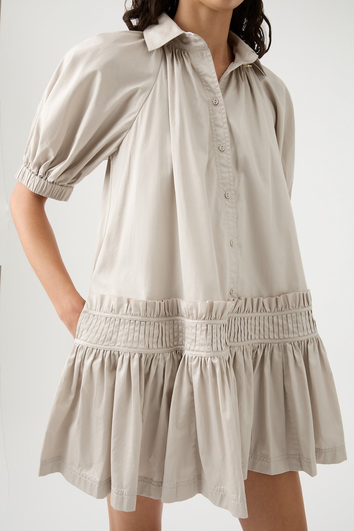 Women Novella Mini Smock Dress | Aje