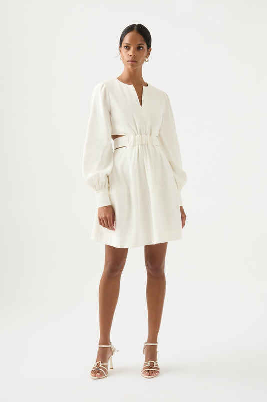 Women Spectral V-Neck Mini Dress | Aje