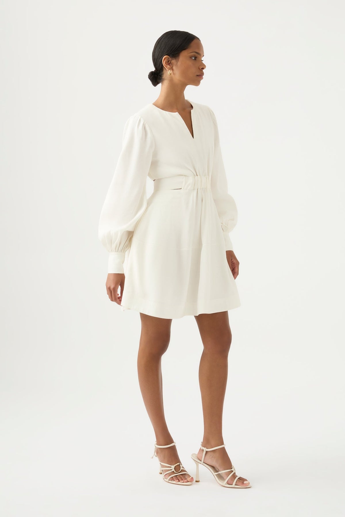 Women Spectral V-Neck Mini Dress | Aje
