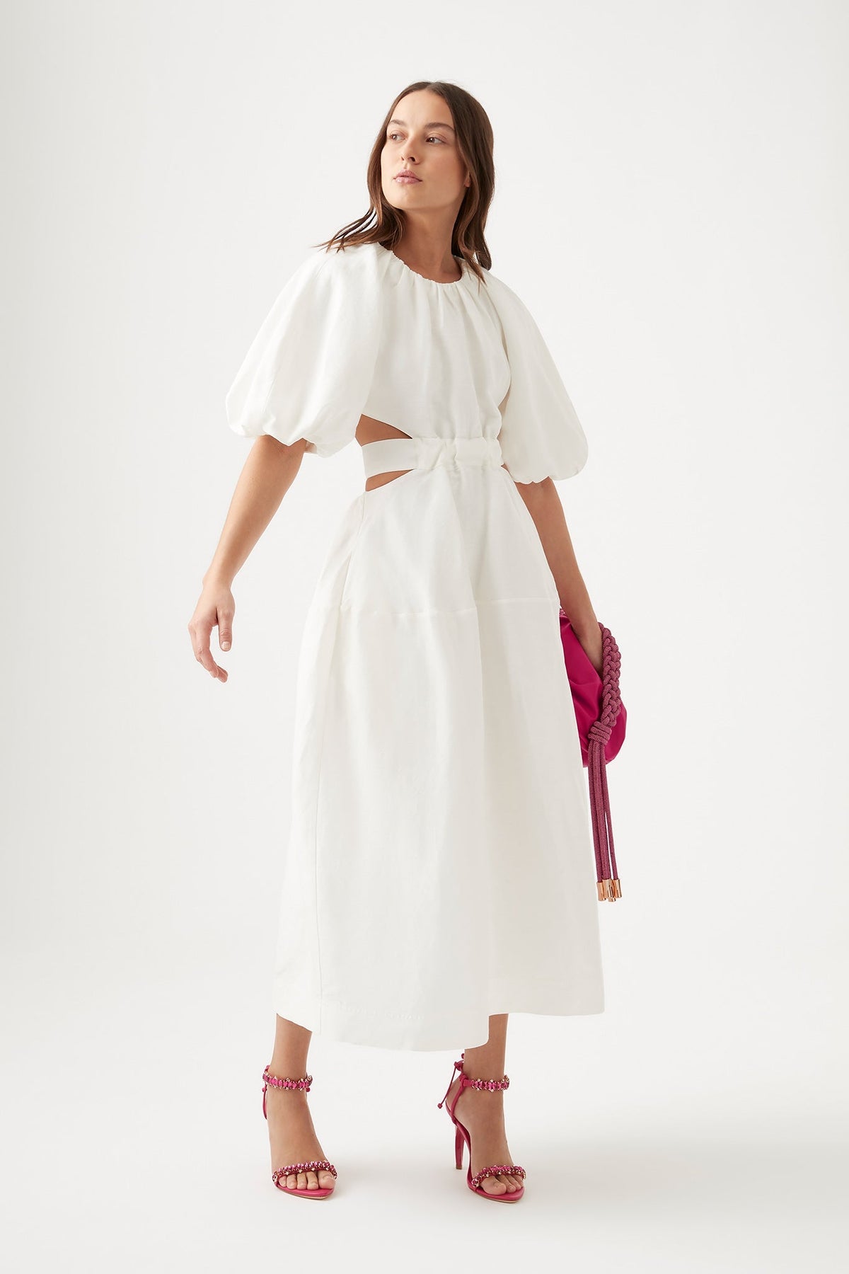Women Mimosa Cut Out Midi Dress | Aje