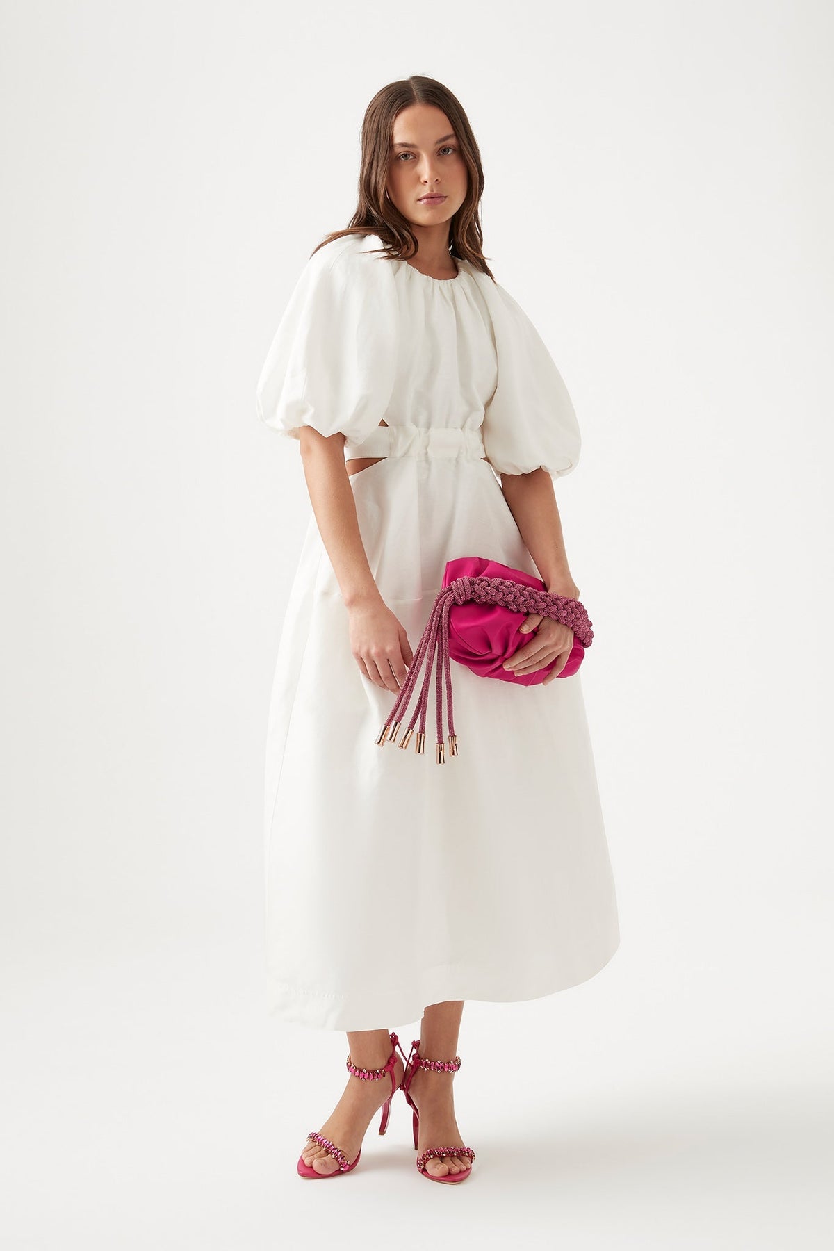 Women Mimosa Cut Out Midi Dress | Aje