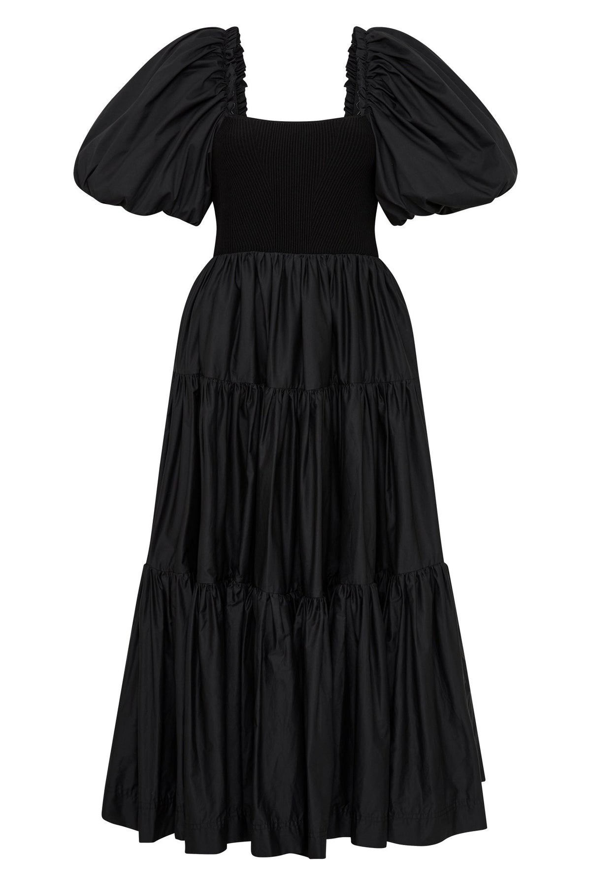 Women Casa Puff Sleeve Midi Dress | Aje