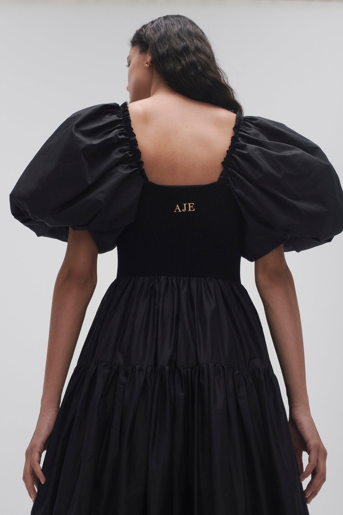 Women Casa Puff Sleeve Midi Dress | Aje
