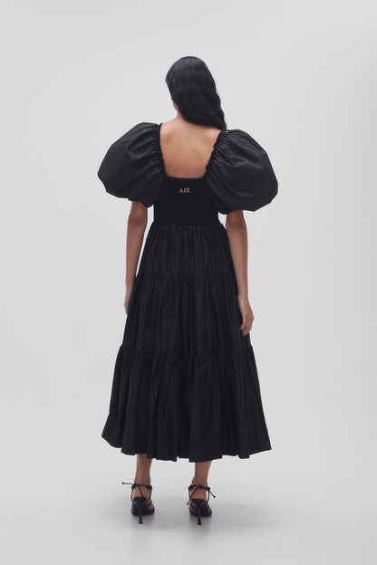 Women Casa Puff Sleeve Midi Dress | Aje