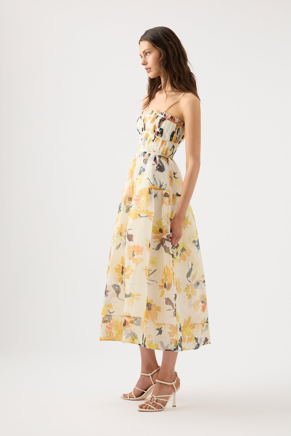 Women Botanica Cross Back Midi Dress | Aje