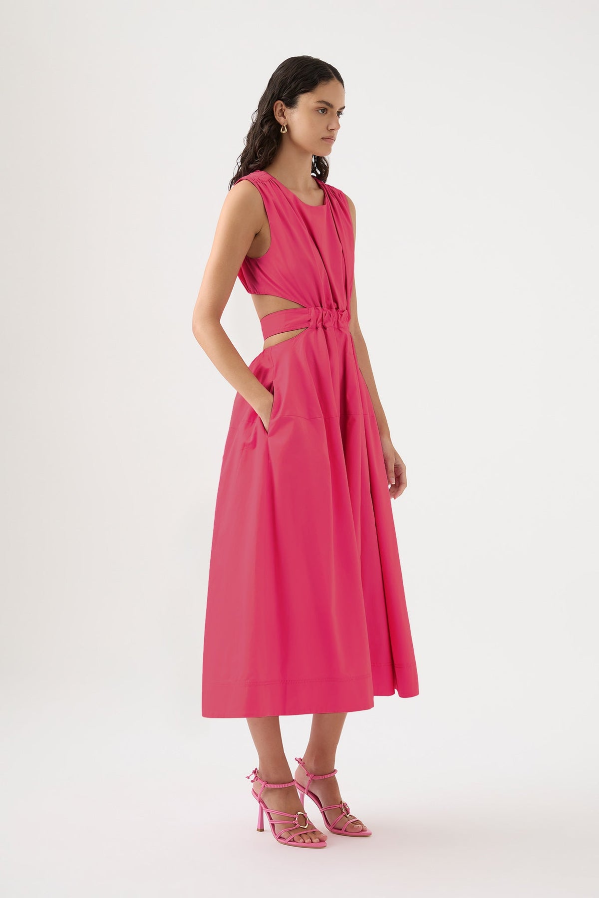 Women Zorina Tie Midi Dress | Aje