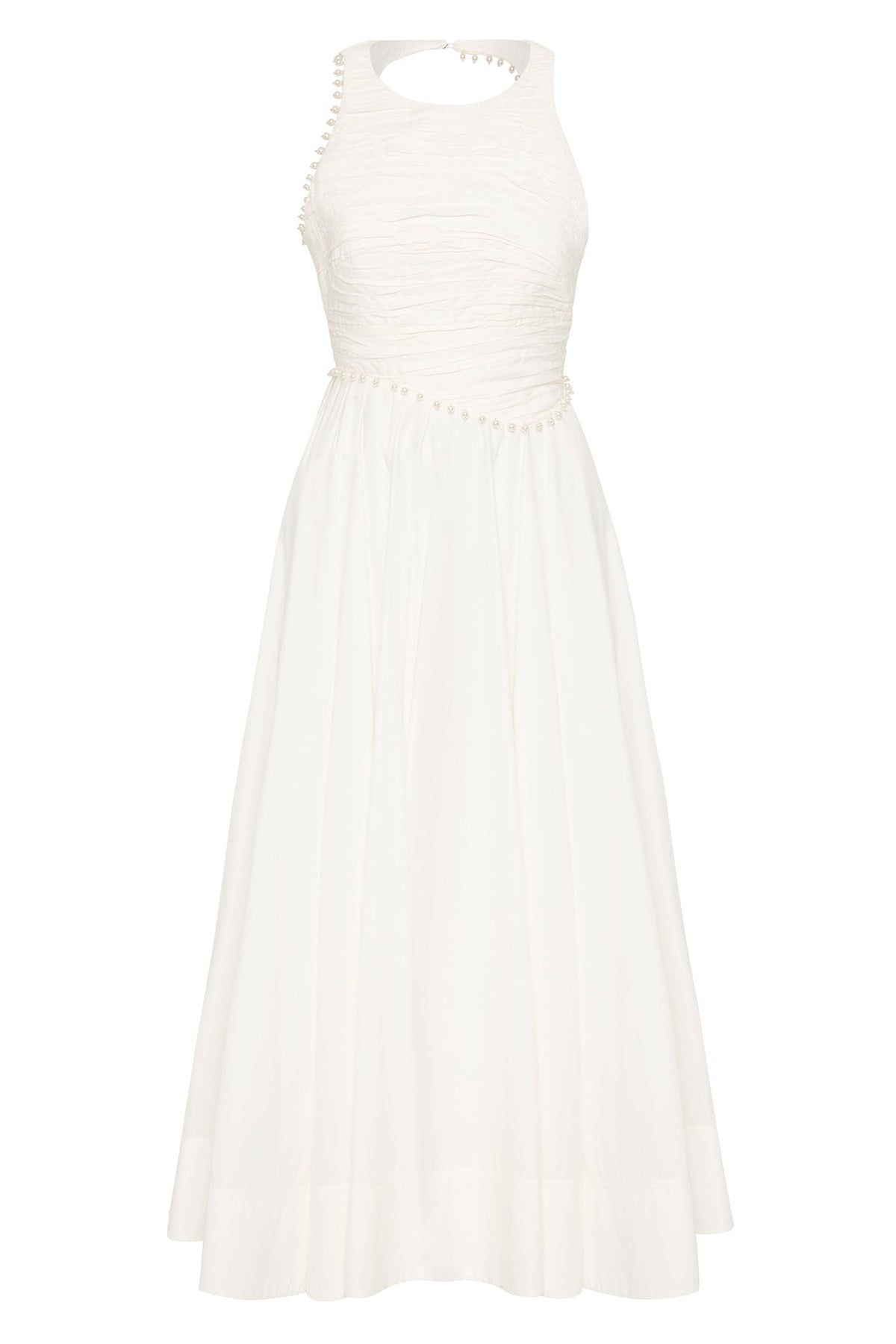Women Florence Pearl Trim Midi Dress | Aje