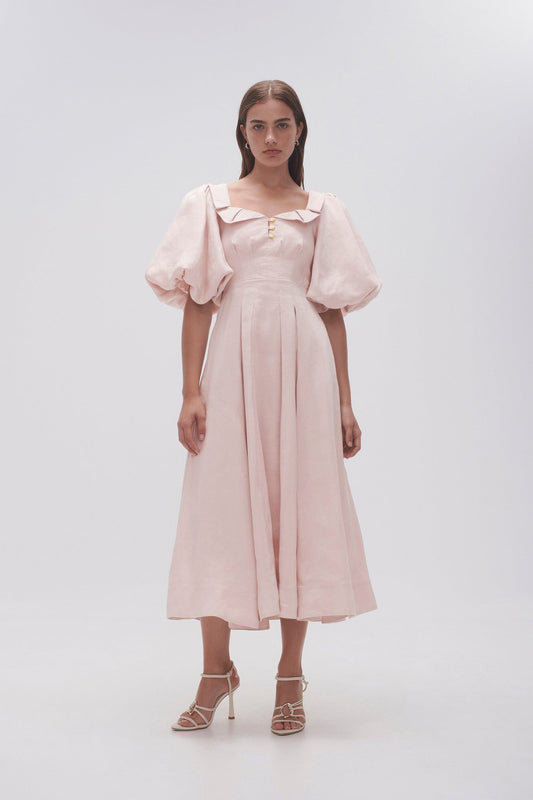 Women Jessica Frill Midi Dress | Aje