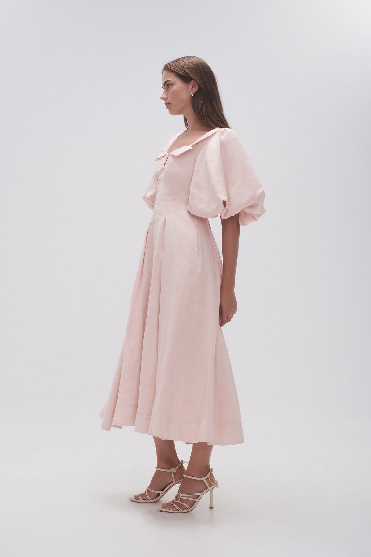 Women Jessica Frill Midi Dress | Aje