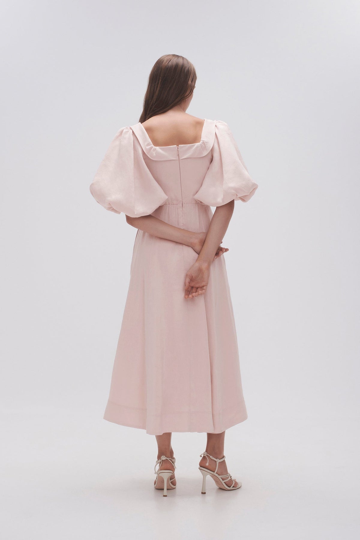 Women Jessica Frill Midi Dress | Aje