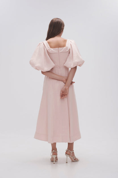Women Jessica Frill Midi Dress | Aje