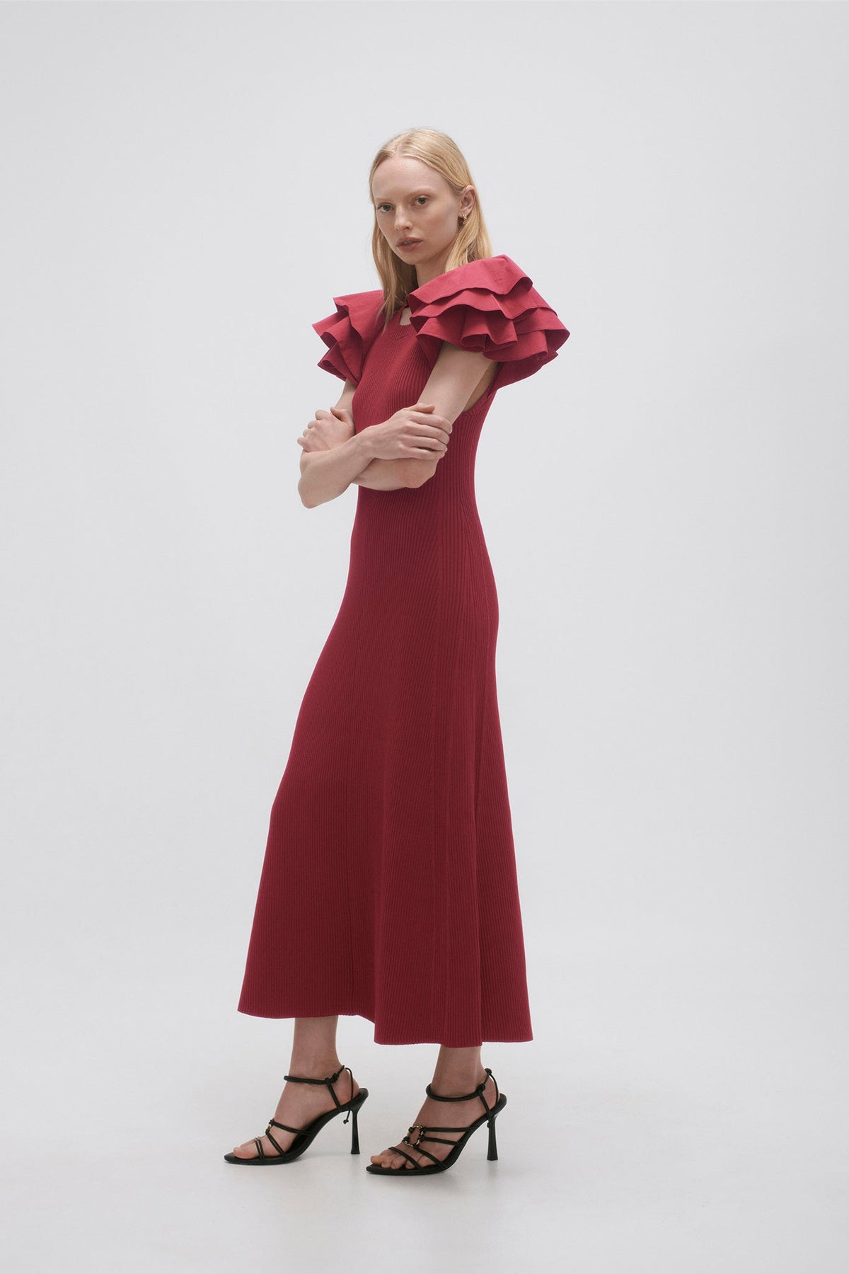Women Questa Puff Midi Dress | Aje