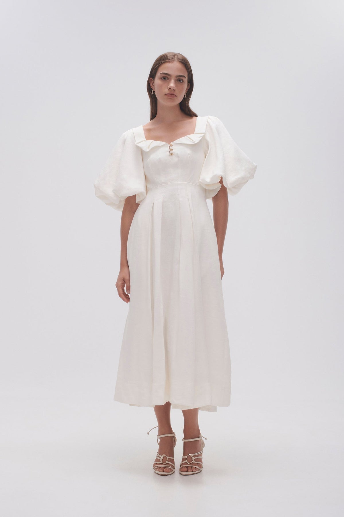 Women Jessica Frill Midi Dress | Aje
