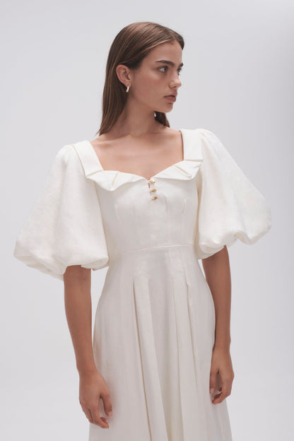 Women Jessica Frill Midi Dress | Aje
